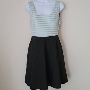 Fit and flare crisscross back  dress